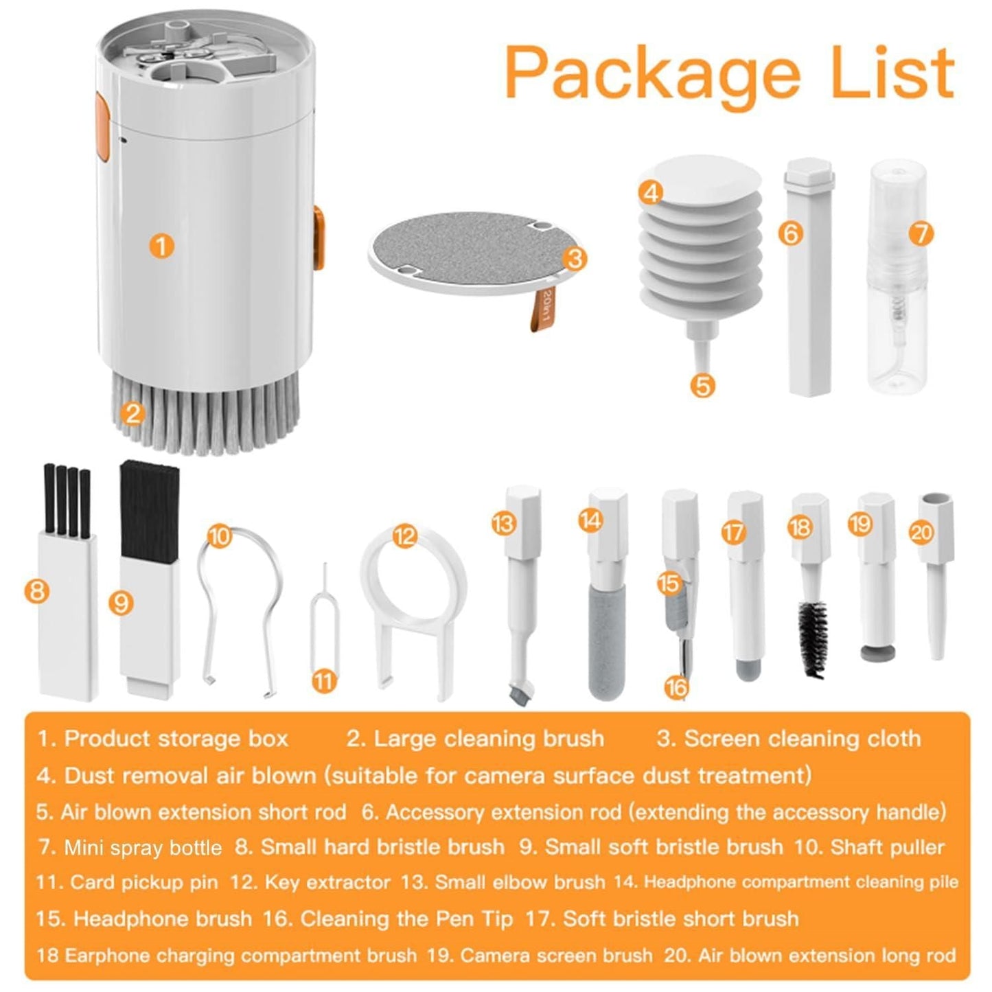 20 in 1 QuirkMart Precision Electronics Care Kit