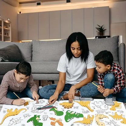 Reusable Doodle Art Roll - (Jungle Theme 2 meters)